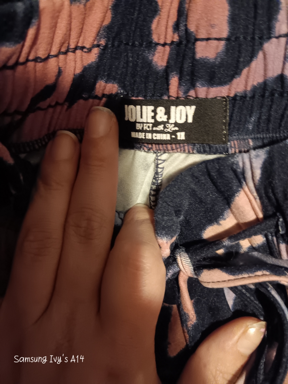 Tie-Dye Hooded Jogger Set - Pink, Black & Lilac - Picture 2 of 5